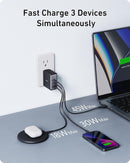 ANKER USB-C100W NANO II Snabbladdare, 3-Portars USB-C Strömadapter ANKER 736