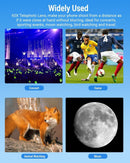 APEXEL Kraftfull 60X Teleobjektiv för iPhone Kameralins och Stativ för Månobservation / Fritid