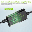 DAC-omvandlare 192kHz Digital till Analog Converter Optisk SPDIF Toslink till Analog Stereoljud Hona RCA L/R Ljudadapter