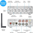 Fosi Audio BT30D-S Bluetooth 5.0 Stereo Audio Receiver Förstärkare 2.1 Channel Hi-Fi Class D Integrated Amp 2X50 Watt