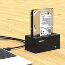 Maiwo K308C USB C 3.2 Gen2 10Gbps Dockningsstation för 1st 2,5 3,5 SATA HDD SSD upp till 14TB med stöd för UASP, Stöd för SATAIII 6Gbps