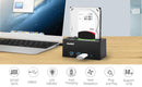 Maiwo K308H USB 3.1 GEN1 5Gbps Dockningsstation för 1st 2,5-3,5 SATA HDD SSD upp till 14TB med stöd för UASP 3xUSB3.1 hubb