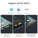 Maiwo K308H USB 3.1 GEN1 5Gbps Dockningsstation för 1st 2,5-3,5 SATA HDD SSD upp till 14TB med stöd för UASP 3xUSB3.1 hubb