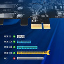 Maiwo KC005A PCI Express x1 kort till 4 externa USB-A 3,1 5Gbps