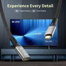 NÖRDIC 0,5m Thunderbolt 4 förlängningskabel, USB-C hane till hona, 240W snabbladdning, 40Gbps, 8K 60Hz