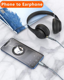 NÖRDIC 1,2 m USB-C till 3,5 mm hörlursutgång AUX-kabel