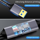NÖRDIC 15m Aktiv USB 3.0 A till C Kabel, 5Gbps Super Speed USB-kabel Kompatibel med VR, Kamera, Dockningsstation och mer