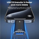 NÖRDIC USB-C 3.0 Kortläsare och OTG Adapter MicroSD, 1xUSB-A UHS-I