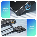 NÖRDIC USB C till HDMI KVM-switch 4K 60Hz, Type-C KVM-switch HDMI för 2 datorer 1 HDMI-skärm