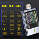FNIRSI Digital USB tester voltmeter och kabeltestare