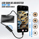 NÖRDIC Endoskopkamera Dual-lens för mobiltelefon med ljus, 1080P HD, 8 LED-lampor, vattentät IP67, inget WiFi krävs, Android och iOS