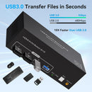 NÖRDIC HDMI 2.1 KVM-switch 2 datorer 3 skärmar 8K60Hz 4K144Hz Trippel skärm 4 USB 3.0 för 2 PC dela 3 skärmar