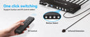 NÖRDIC HDMI KVM-switch 4 datorer 1 skärm 8K 60Hz 4K 144/120Hz 4xUSB-enheter