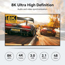 NÖRDIC HDMI KVM-switch 4 datorer 1 skärm 8K 60Hz 4K 144/120Hz 4xUSB-enheter