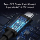 NÖRDIC Laptop Laddnings-kabel USB-C till DC5.5x2.5mm 65W PD 1.5m