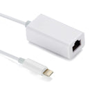 NÖRDIC Lightning (non MFI) to 10/100Mbps Ethernet Nätverksadapter 1m vit