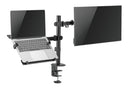 NÖRDIC Monitorarm och bärbar datorhållare monitor 17-32" 9kg bärbar 10-15,6" monitorfäste
