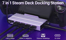 NÖRDIC Steam Deck dockningsstation 1 till 7 - 1xHDMI 2.0 (4K60Hz), 1xM.2 SSD, 1xUSB-C PD 100W, 2xUSB-A 3.0, 1xUSB-A 2.0, 1xGigabit Ethernet