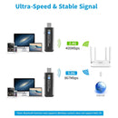 NÖRDIC WIFI6 Bluetooth 5.0 trådlös USB3.0 adapter Dual Band 2.4/5.8Ghz 1300Mbps