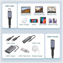 NÖRDIC 25cm USB 4 förlängningskabel 40Gbps 240W 8K60Hz