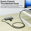 NÖRDIC 25cm USB 4 förlängningskabel 40Gbps 240W 8K60Hz