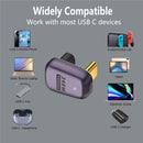 NÖRDIC USB4 vinklad adapter hane till hona 40G 8K60Hz PD100W