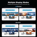 NÖRDIC USB-C Dockningstation 1 till 10 med 2xHDMI 4K60Hz 1xPD100W 1xRJ45 GigaLan 1xSD/MicroSD 2xUSB-A 1xUSB-C 1xAudio stöd MacBook M1, M2, M3, och M4