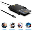 NÖRDIC USB-C Smartkort- och SIMkortläsare ISO7816 IDkort EMV Creditkort