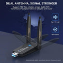 NÖRDIC WIFI6 Bluetooth 5.0 trådlös USB3.0 adapter Dual Band 2.4/5.8Ghz 1300Mbps