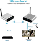 NÖRDIC Trådlös AV-sändare och mottagare 5.8 GHz 8 kanaler 500 m med IR-ingång Trådlöst ljud