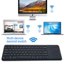 NÖRDIC trådlös 2,4G Tangentbord med pekplatta 78 tangenter IOS Android Windows Arabisk layout