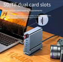 15 in 1 USB C Docking Station 4K@60Hz HDMI and DisplayPort, 3*USB 3.0, 2*USB 2.0, PD 100W Charg, 1000Mbps RJ45 Ethernet for Windows and Mac OS