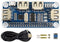 USB HUB HAT med 4 portar för Raspberry Pi Zero/A+/B/B+/2/3 – Stöd för USB-A och seriell felsökning via USB till UART
