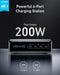 ANKER Prime-laddare, 200W 6-port GaN-laddstation, Snabbladdare USB C