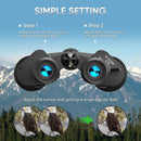 APEXEL 10-30X50 HD Professional Binoculars 10-30x50 High Power Military Zoom Binoculars, Low Light Night Vision/Daily Waterproof / BAK7 Prism/FMC Lens