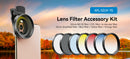 APEXEL 52mm Clip-on Graduated Color Polarizer, Filterkit för Linser – Professionell