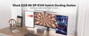 AV Access KVM Docking station 2 PC 3 Monitor 8K@60Hz, 4K@165/144Hz, 2K@144Hz 1G Ethernet , with Remote Controller, 3 x USB 3.0