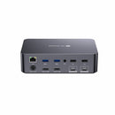 AV Access Dockningsstation och KVM-switch 2 till 2 USB-C till HDMI, 4K60Hz, 6x USB-A, 1x USB-C PD 100W, 1x 3,5mm AUX, 1x SD-kortläsare, 2x60W PD