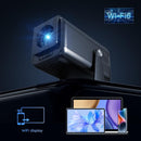 NÖRDIC Smart Projektor Android 13.0, Native 1080P, Auto Keystone, 300ANSI 4K HDR Stöd, Roterbar Design WiFi 6 & BT, Skärm spegling, ARC