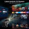 NÖRDIC Smart Projektor Android 13.0, Native 1080P, Auto Keystone, 300ANSI 4K HDR Stöd, Roterbar Design WiFi 6 & BT, Skärm spegling, ARC