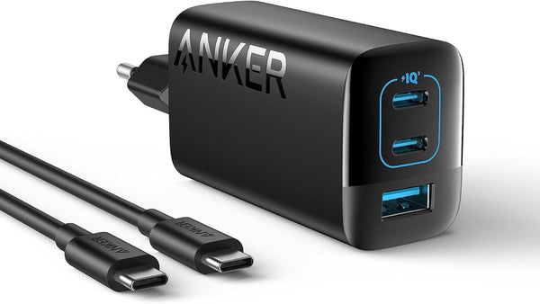 ANKER USB-C Laddare 67W, Strömförsörjning med PIQ 3.0, 3-portars Snabbladdare ANKER 336