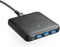 Anker PowerPort Atom III Slim GaN Väggladdare, 3XUSB-A 1XUSB-C portar 65W max, 4-portar, PIQ 3.0, för bärbara datorer, surfplattor och smartphones