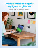 Anker Zolo Ultra Fast 70W USB-C 4-Port laddare, kompakt och stabil för iPhone 16/15, MacBook Air, iPad, Pixel, Galaxy