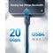 Cable Matters 1,8m USB4 20Gbps 8K60Hz 4K120Hz PD100W Designed for Microsoft Surface kompatibel med Thunderbolt 4 och 3