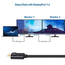 Cable Matters 3m VESA Certified Displayport till Displayport 1.4 kabel 8K i 60Hz 32,4Gbps 10-bit HDR