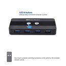 Cable Matters USB-C KVM switch 2 till 2 HDMI och DP 8K30Hz 4K60Hz 4xUSB3.0 Gbps kompatibel med Thunderbolt 3, 4 och USB4