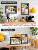 Digital Photo Frame 10.1 Inch Electronic Photo Frame 1280 x 800 IPS without WiFi with Remote Control Supports USB or SD Card