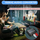 Digital to Analog Audio Converter,192kHz Optical to RCA,Optical to 3.5mm DAC,SPDIF/Toslink