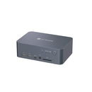 AV Access Dockningsstation och KVM-switch 2 till 2 USB-C & DP+HDMI till HDMI, 4K60Hz, 5x USB-A, 1x USB-C PD 60W, 3.5mm AUX, SD-kortplats och Toslink iDOCK C10