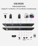 AV Access KVM Switch 2 till 2 HDMI 2.0, 4K60Hz 2K 144/120Hz 4xUSB-A och 2x3.5mm